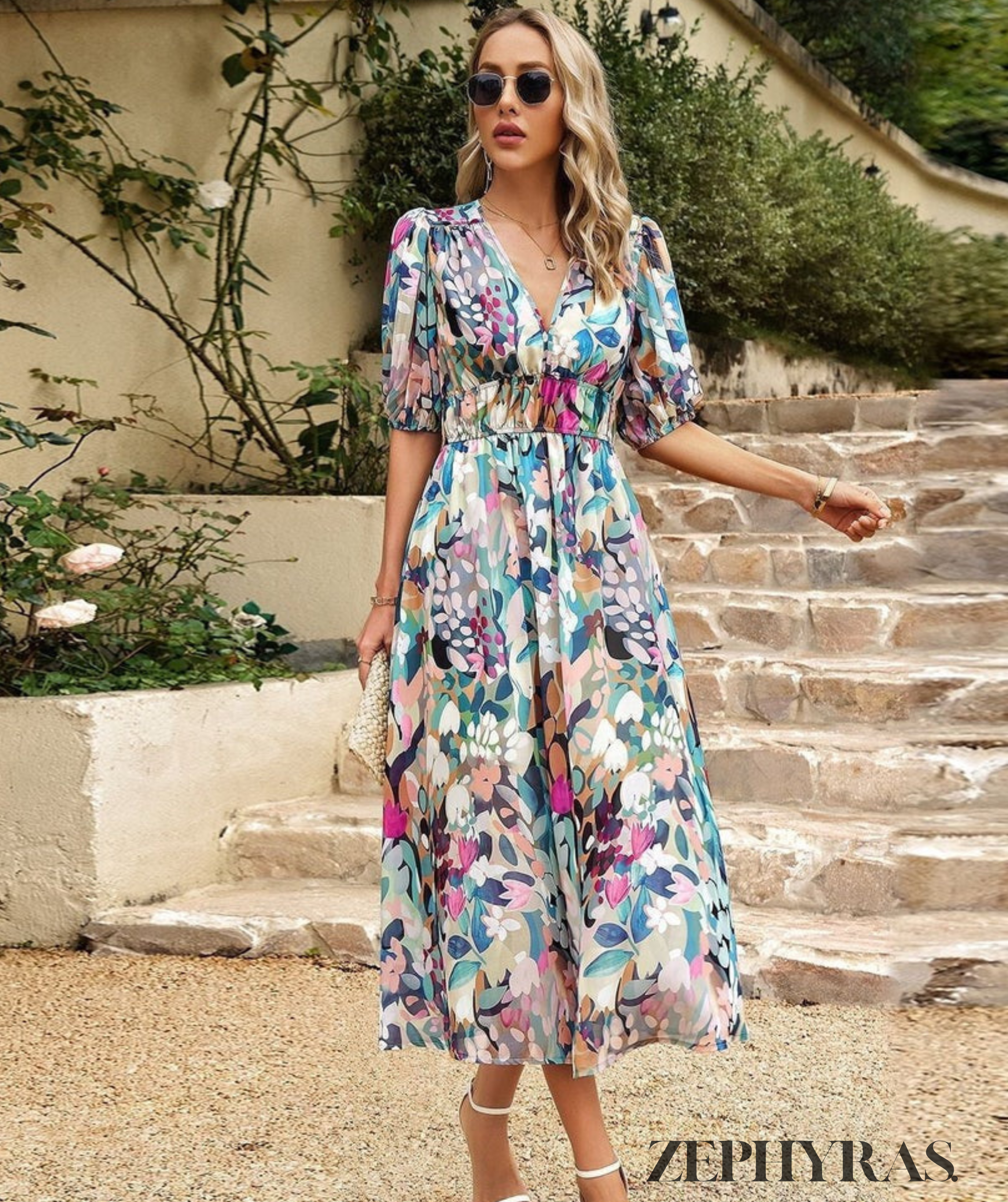 BellaVogue Bohemian-Style Dress for a Sophisticated Summer Look