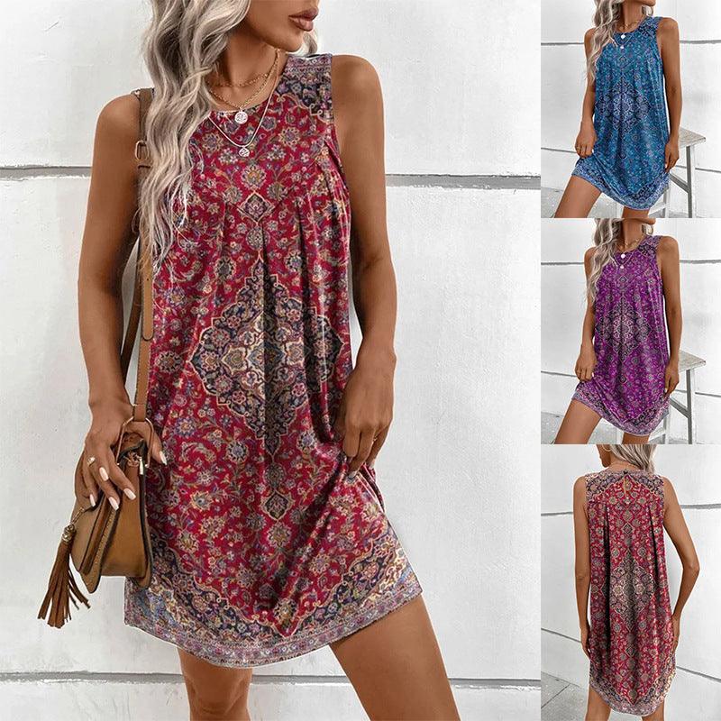 Elegant floral maxi dress suitable for a garden party or summer event