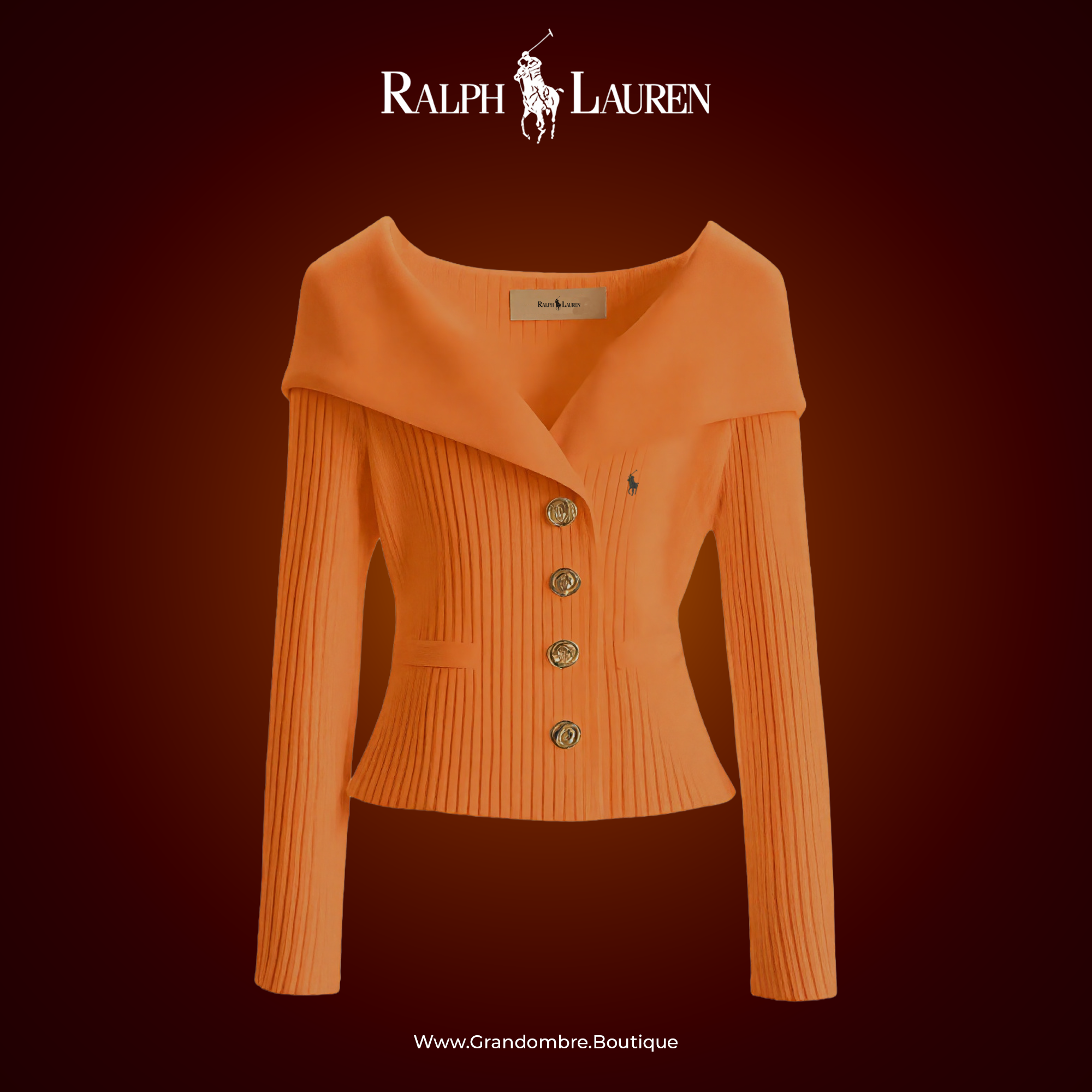 ᏒᎪᏞᏢᎻ ᏞᎪՍᏒЕΝ - Cardigan «Polo Chic» para mujer