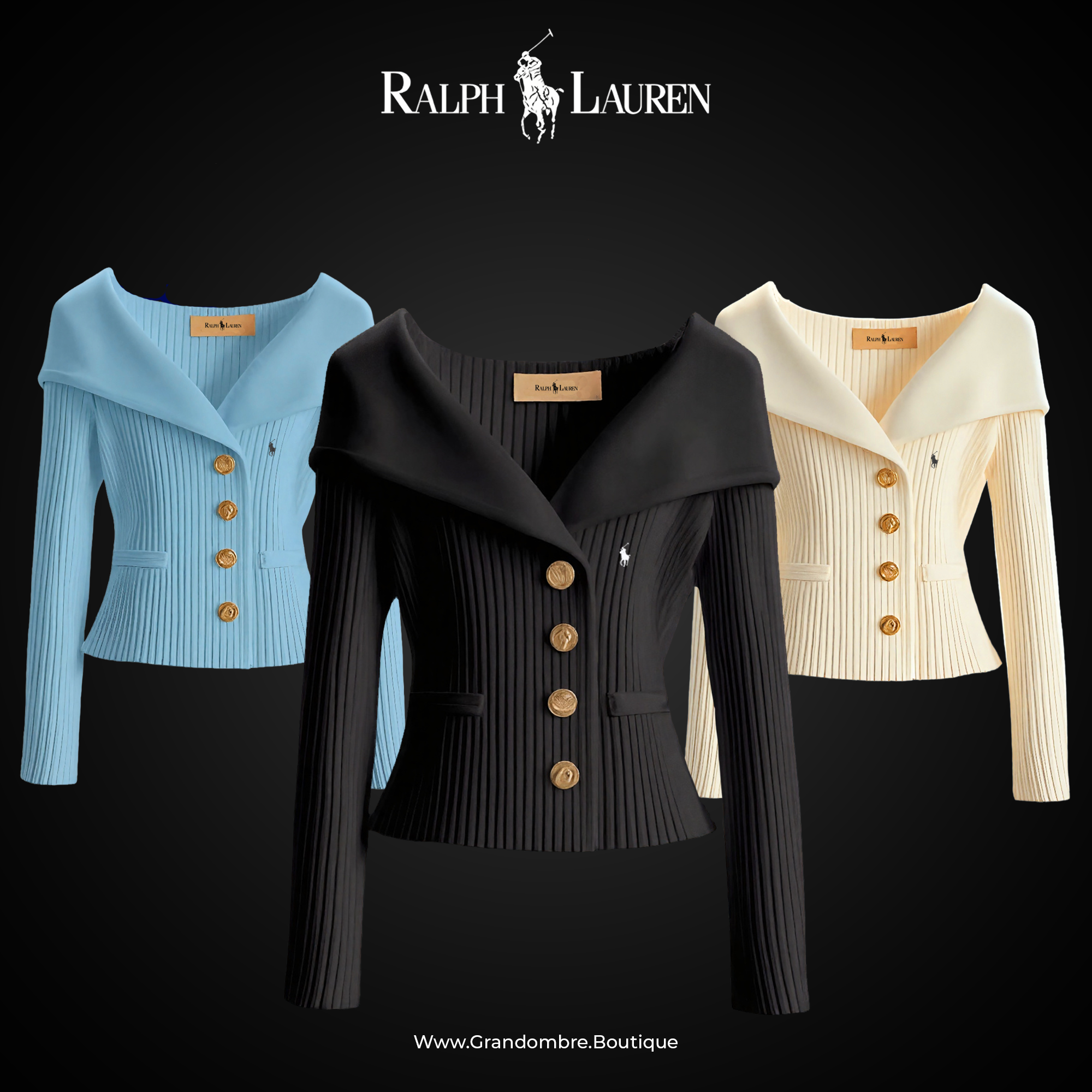 ᏒᎪᏞᏢᎻ ᏞᎪՍᏒЕΝ - Cardigan «Polo Chic» para mujer