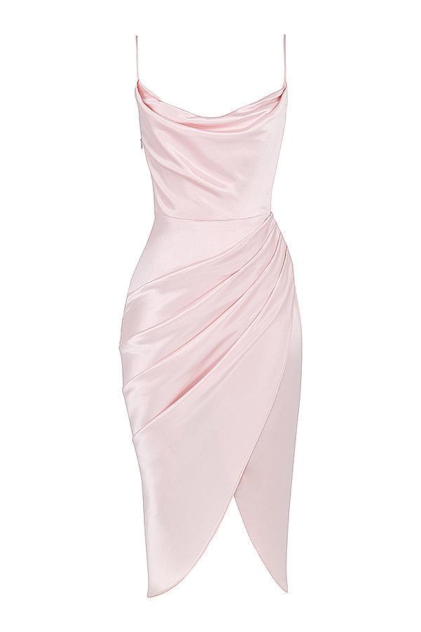 Luxora Women's Satin Corset Maxi Gown
