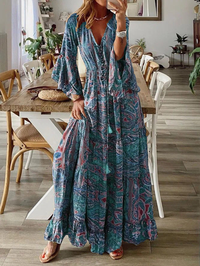 A stylish boho maxi dress perfect for summer