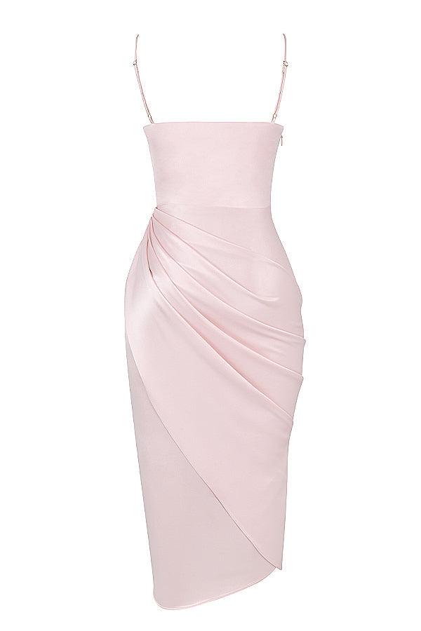 Luxora Women's Satin Corset Maxi Gown